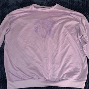 Purple hoodie with graphic dragon